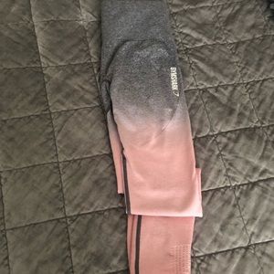 Gymshark pink ombré seamless leggings